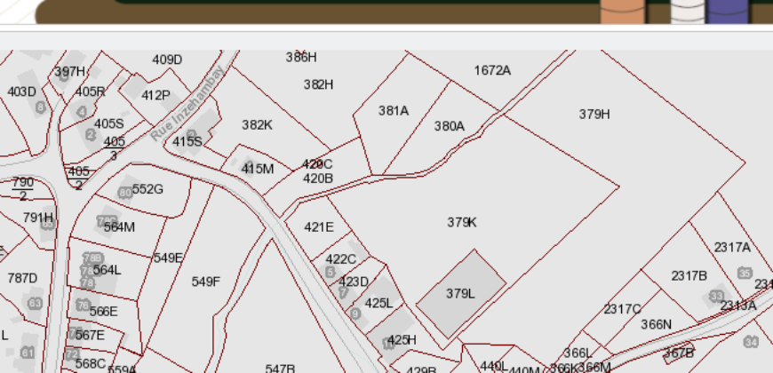 Beau terrain de 833m² ( LOT 2 )