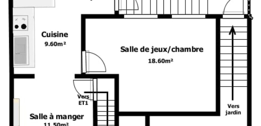 Belle maison 3 chambres