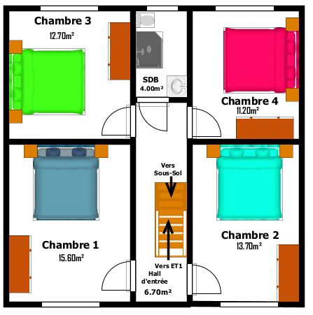 Belle maison 4 chambres