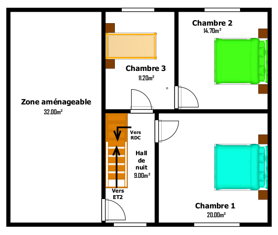 Grande maison 3 chambres