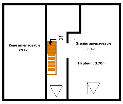 Grande maison 3 chambres
