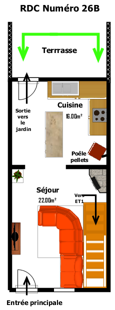 Belle maison 2 chambres