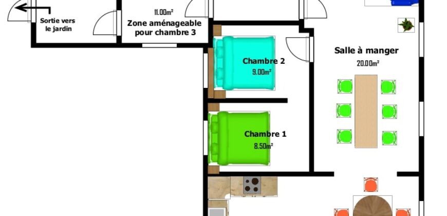 Belle maison de plain pied à rénover