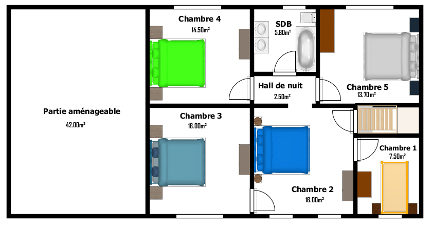 Maison 7 chambres à 20min de Namur