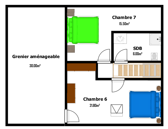 Maison 7 chambres à 20min de Namur