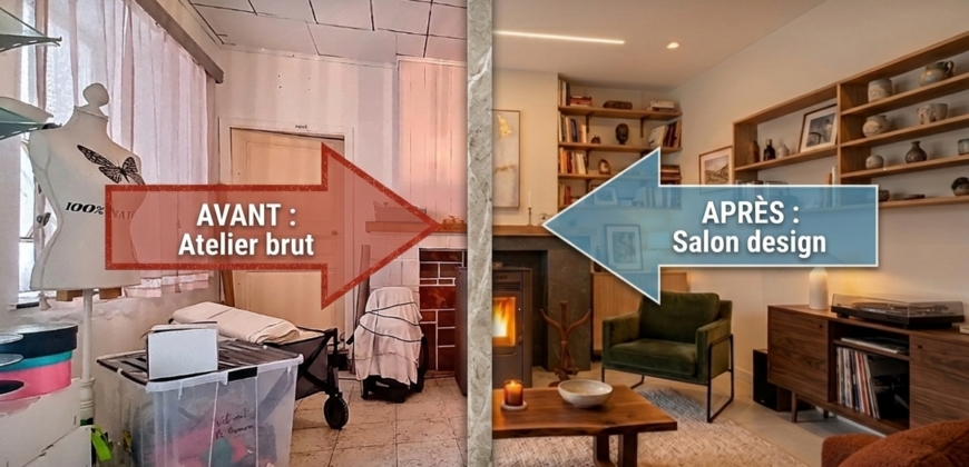 Grande maison 4 chambres à rénover, exploitable sur plus de 250m²