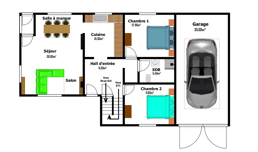 Avis aux investisseurs, deux maisons sur un terrain de plus de 1600m²