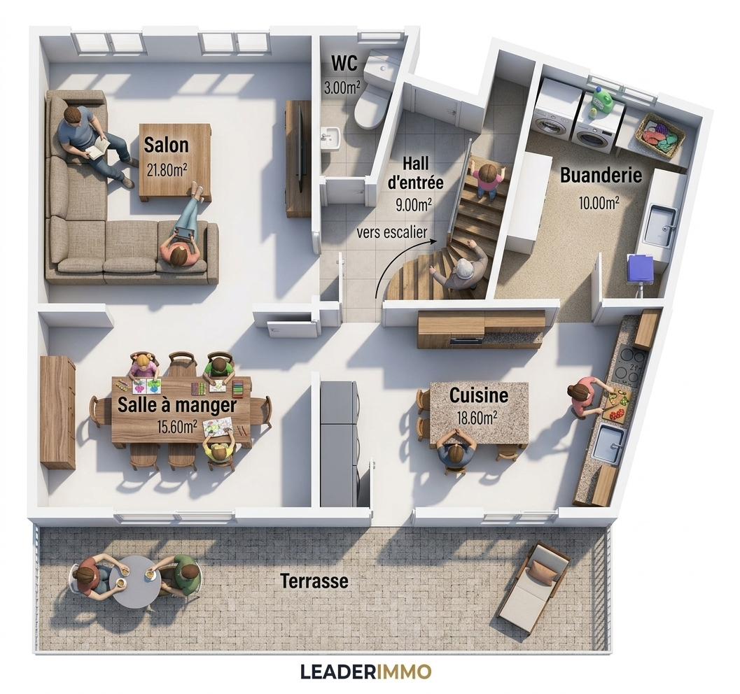 Grande maison 5 chambres à rafraichir, exploitable sur 250m²