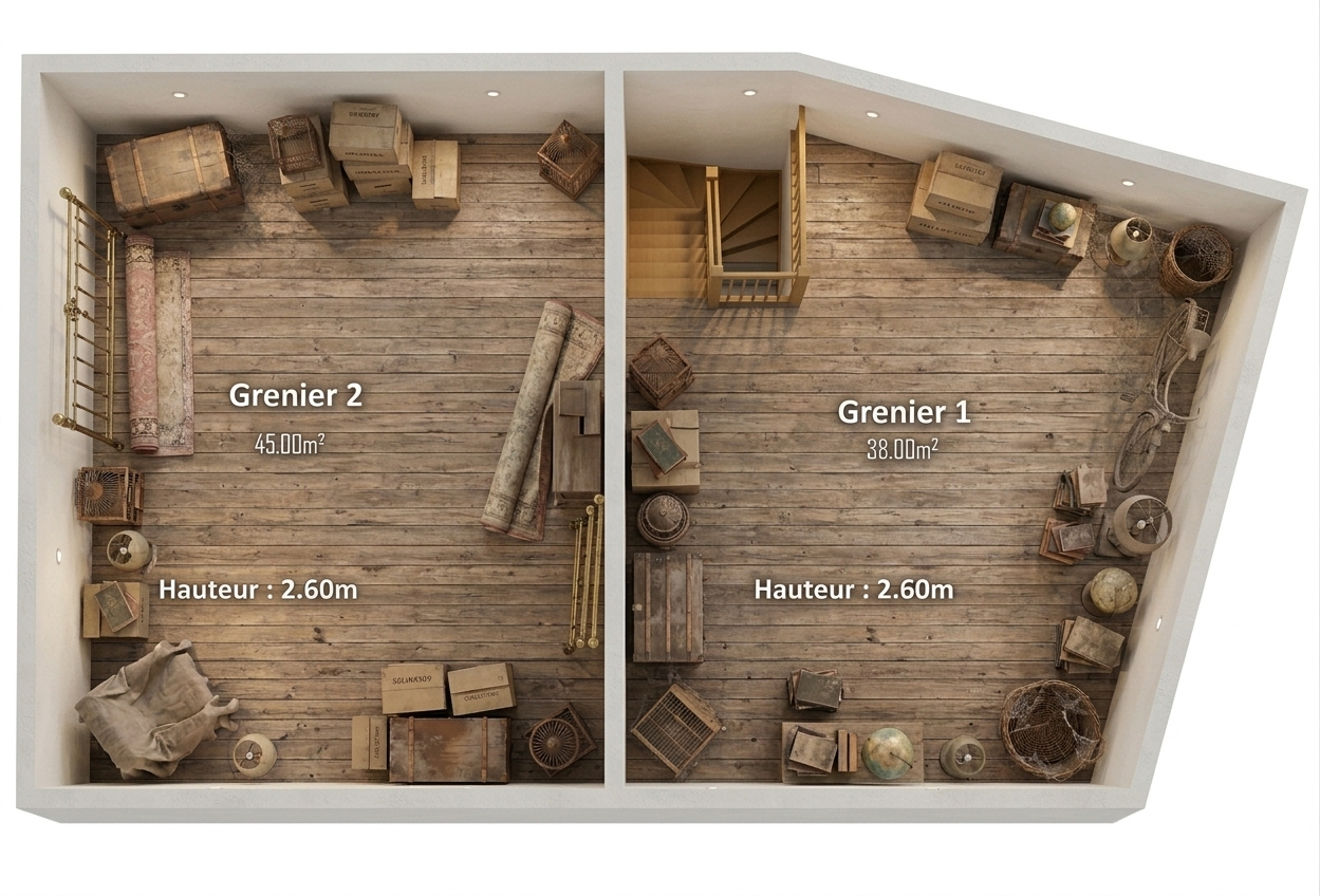 Grande maison 5 chambres à rafraichir, exploitable sur 250m²