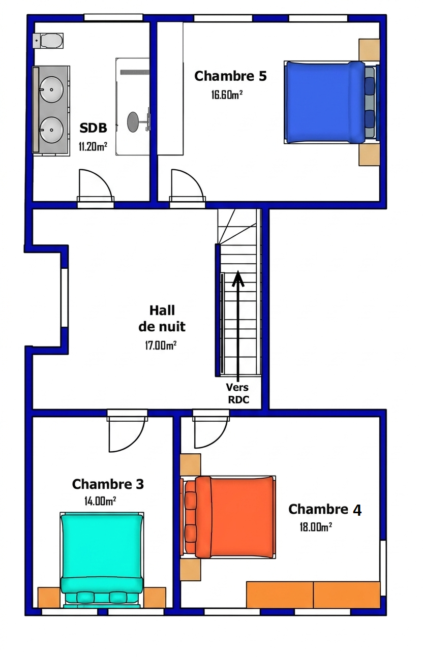 Superbe villa 5 chambres avec piscine sur un terrain de plus de 3.000m²